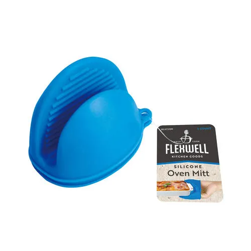 Flexwell Silicone Oven Mitt - Blue