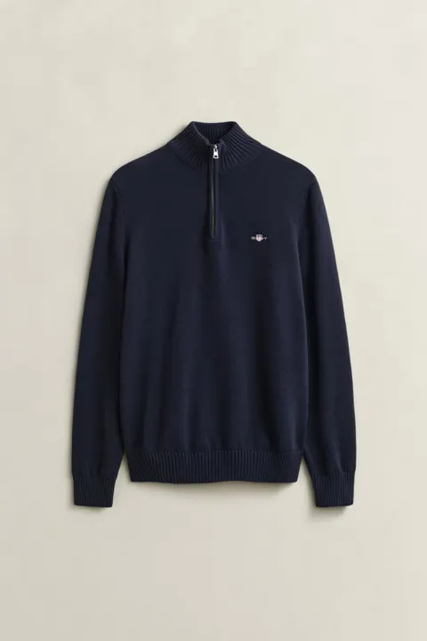 Bomullsgenser med half-zip