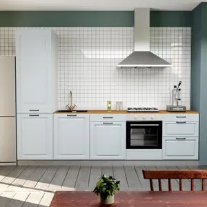 Cocina en kit DELINEA id OXFORD azul 3.00 m