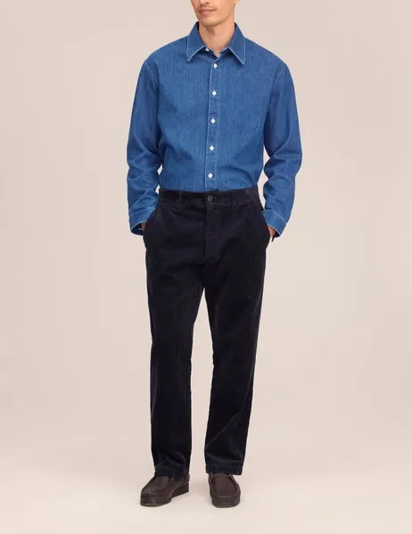 Aden 50004 Corduroy Chinos Marine Navy