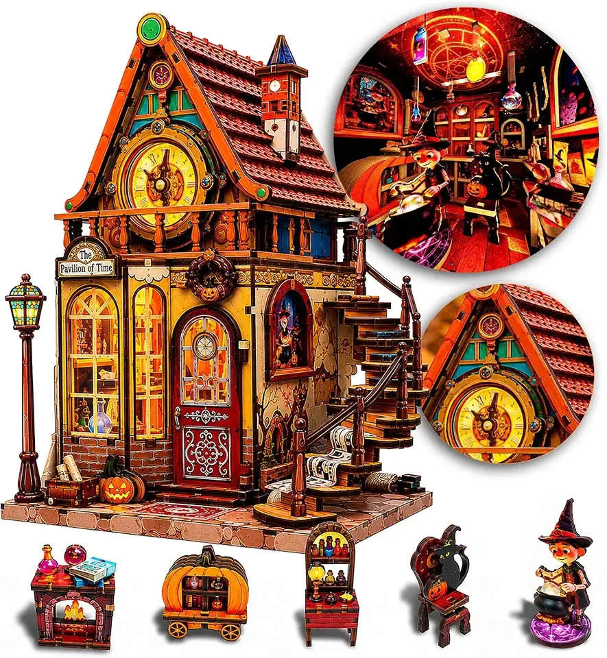 Book Nook Kit – Wheel of Time, 3D Wooden Puzzle