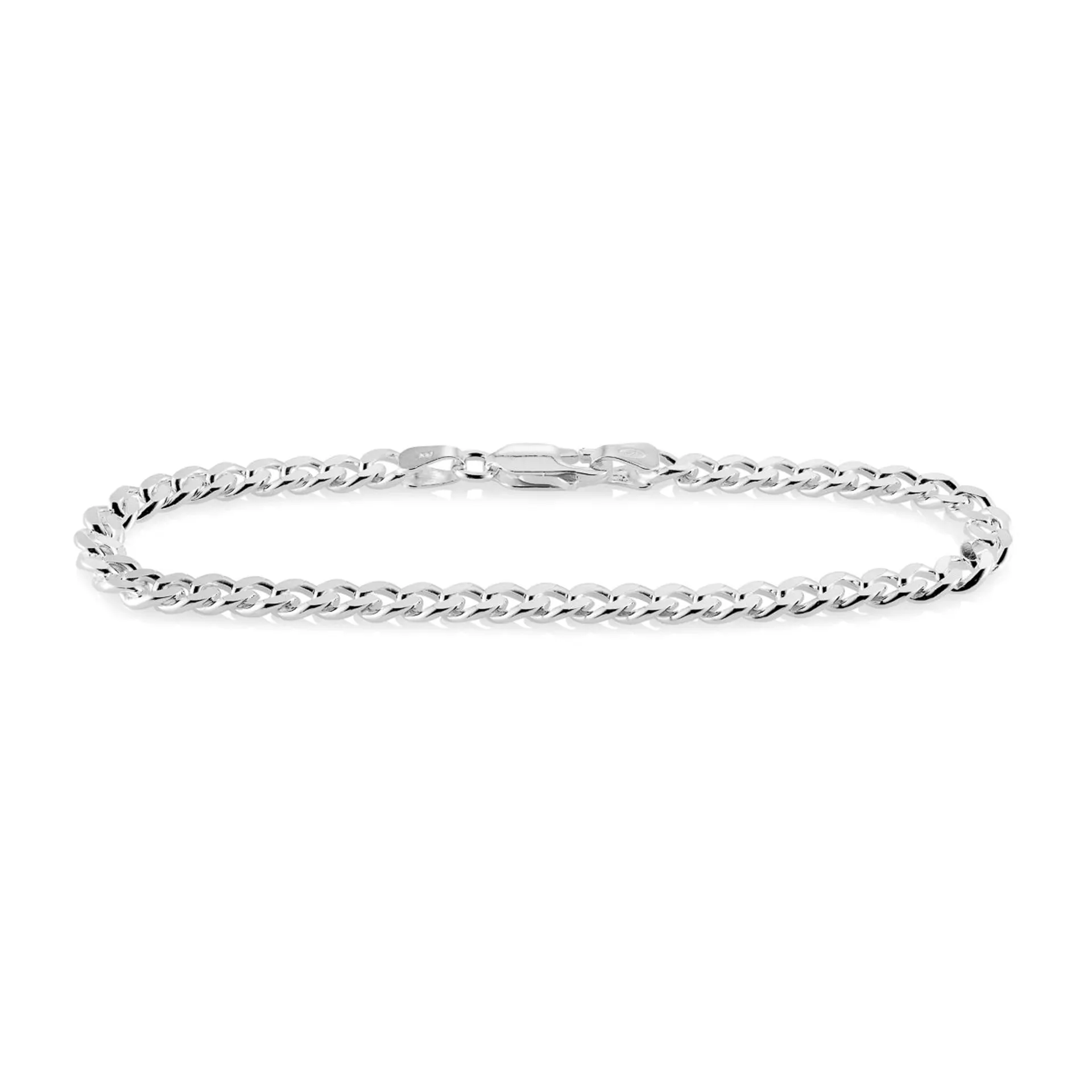 Armbånd panser i 925 sølv 4,2 mm 18 cm