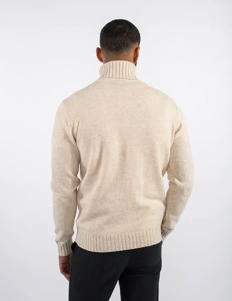 Tenor Rollneck Sweater Whitecap Gray