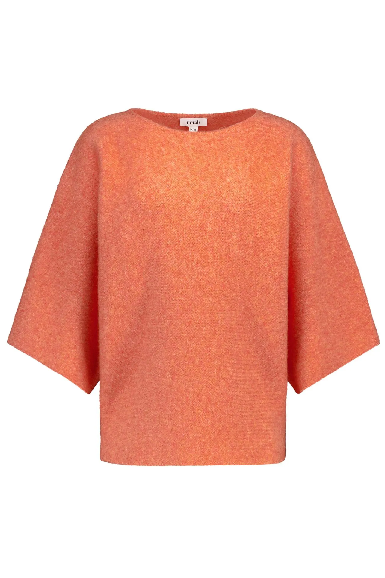 Oranje gebreide trui
