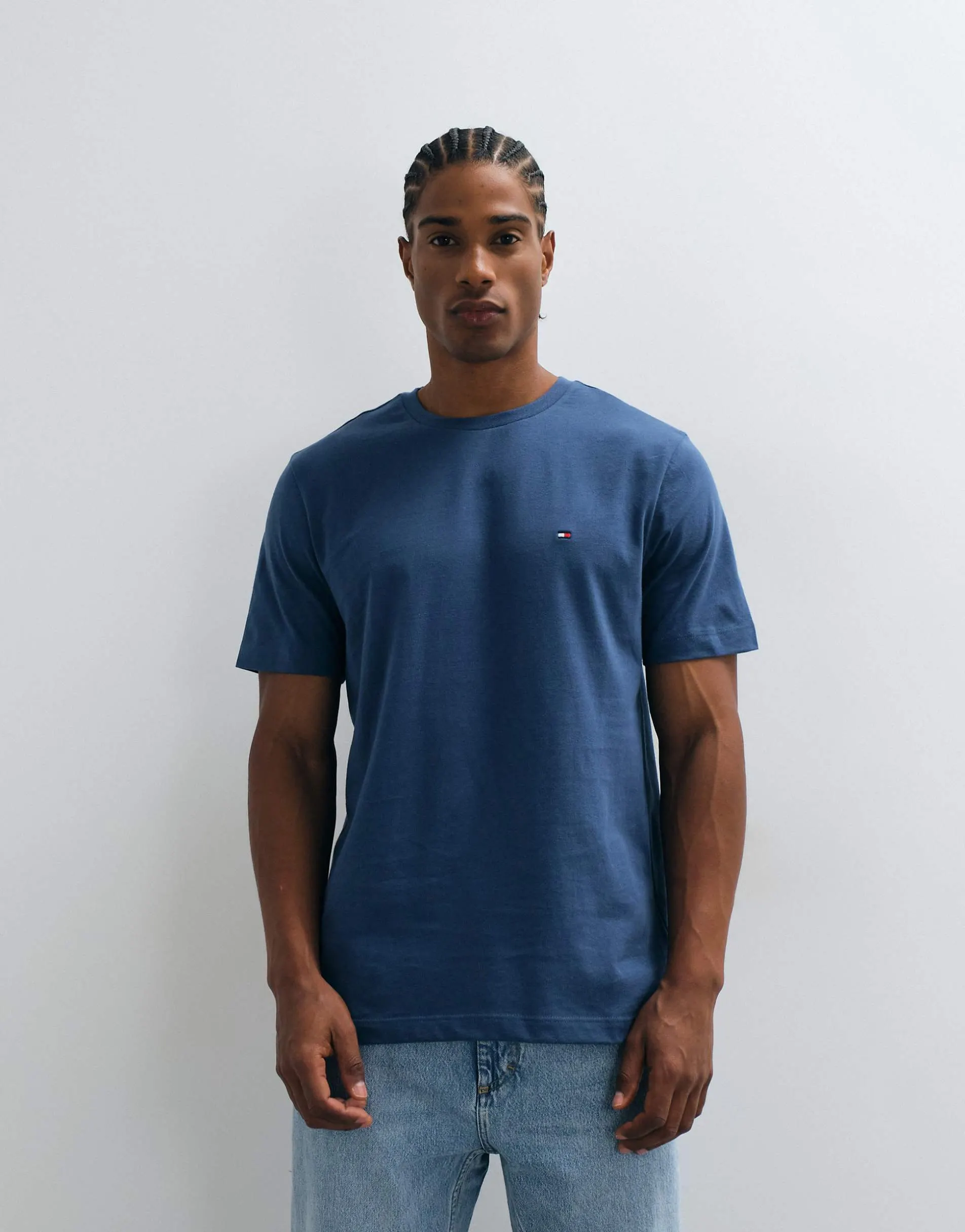 Tommy Hilfiger flag regular fit t-shirt in blue