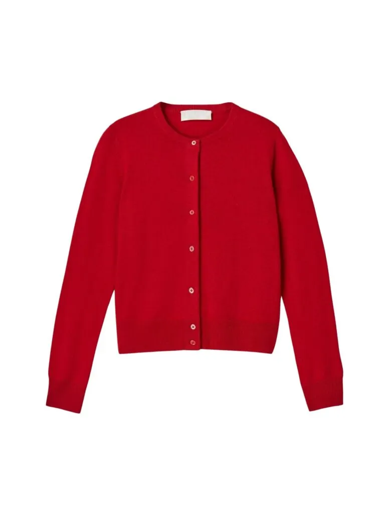 Classic Wool Cardigan - Rød