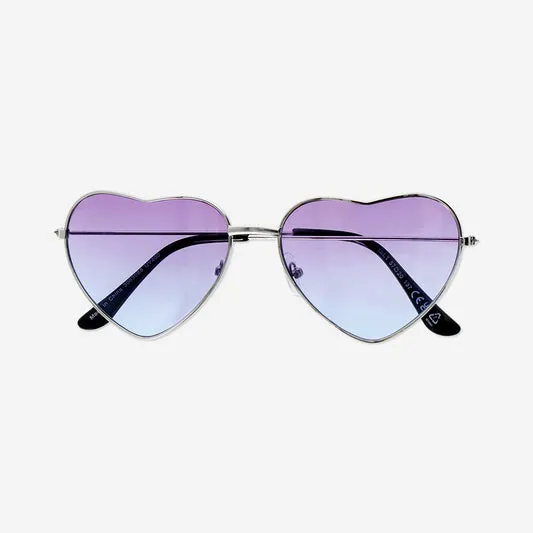 Purple heart sunglasses