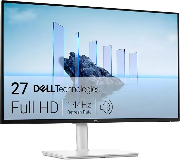 27 Plus Monitor - S2725HSM - 27-inch FHD (1920x1080) 144Hz 1ms Display, 2 x 3W Speakers, HDMI Connectivity, Height/Tilt/Pivot/Swivel Adjustability, AMD FreeSync - Ash White