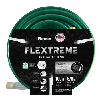 Flexon 5/8 in. x 100 ft. Contractor Grade Hose with Guard & Grip