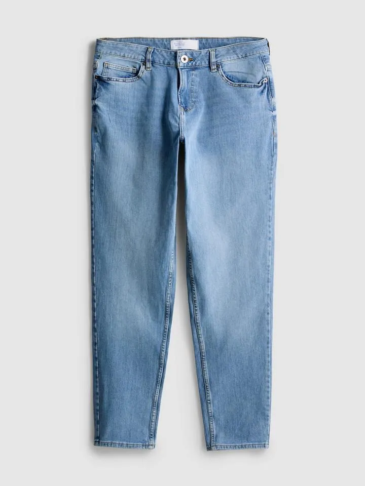 Jean slim à taille mi-haute