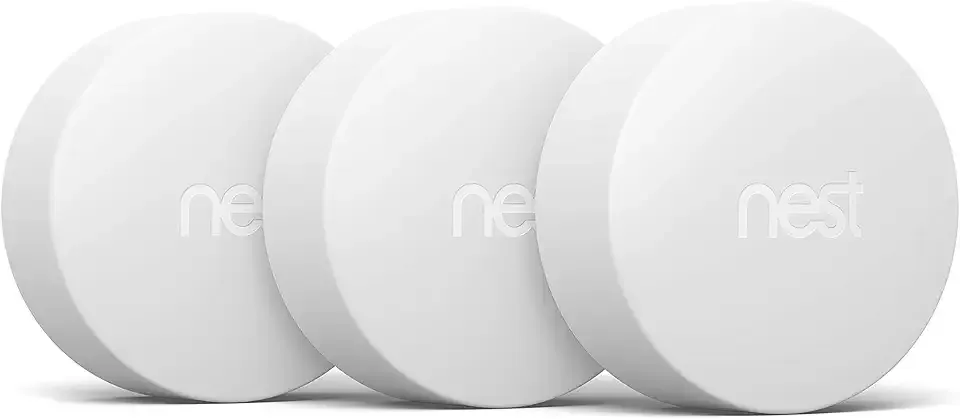 Google Nest Temperature Sensor 3 Count Pack - Nest Thermostat Sensor - Nest Sensor That Works with Nest Learning Thermostat and Nest Thermostat E - Smart Home (Renewed)