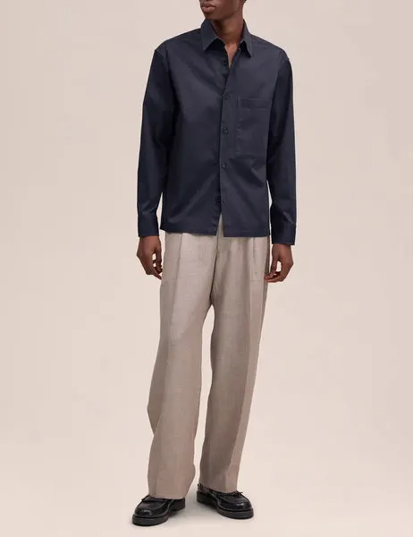 Freddy 10007 Cavalry Twill Overshirt Navy Blue