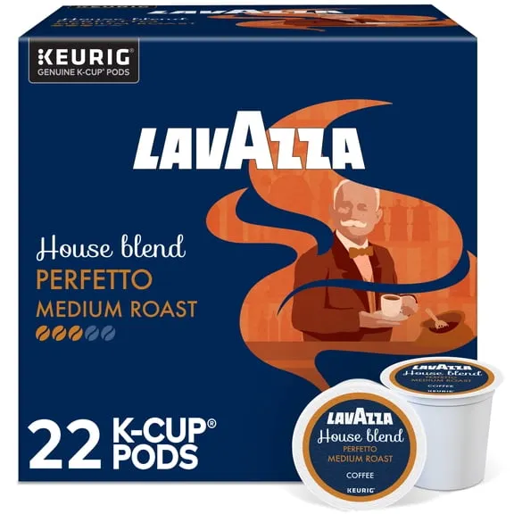 Lavazza, House Blend Perfetto Medium Roast K-Cup Coffee Pods, 22 Count $12.97 $1.46/oz