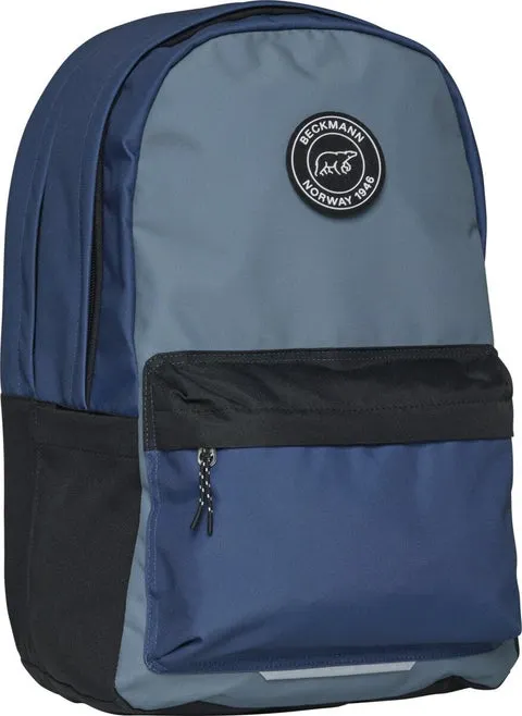 Skolesekk City Green Colorblock 30L Beckmann