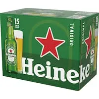heineken original beer lager Bottle 15 x 330mL
