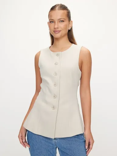 Wintour Peplum Vest