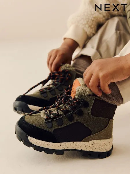 Blue Thermal Thinsulate™ Lined Hiker Boots