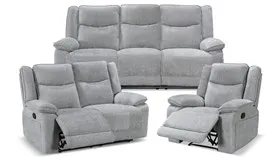3 Seater + 2 Seater (both with recliners) + Recliner