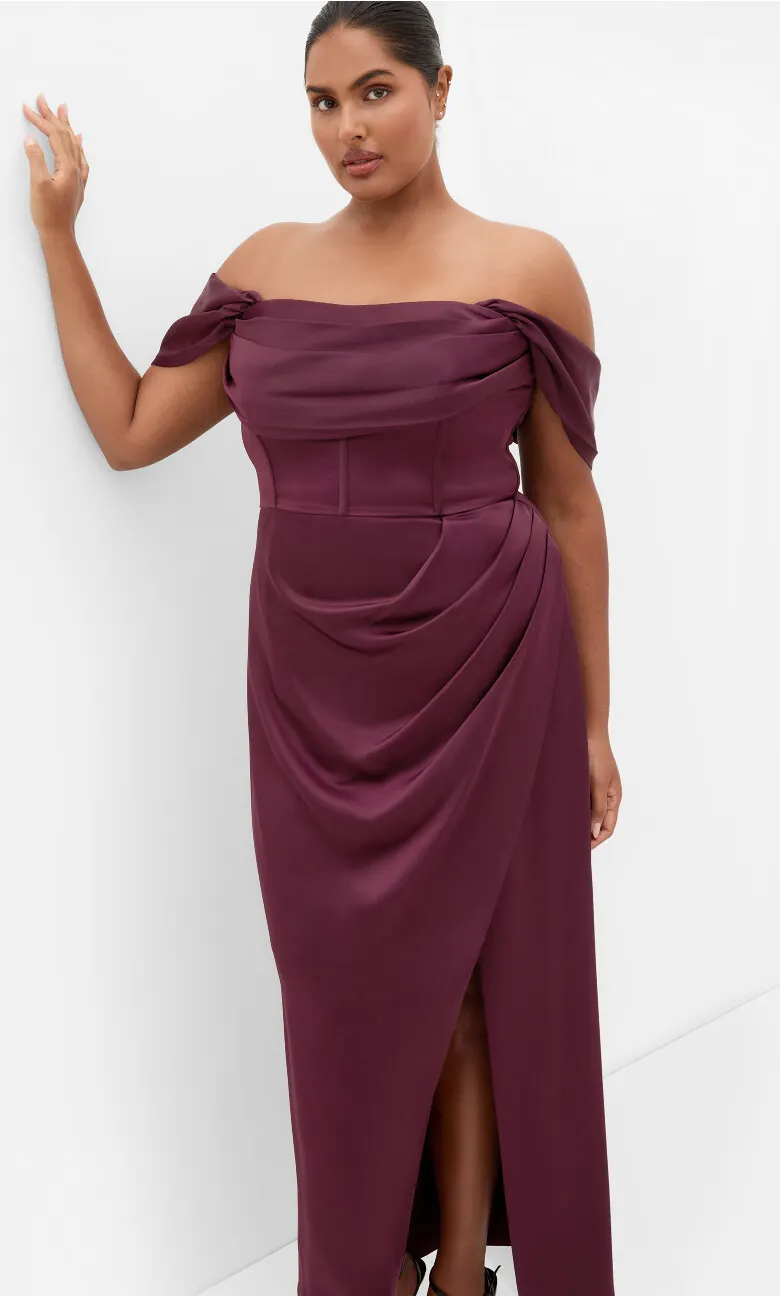 Forbidden Love Maxi Dress - mulberry