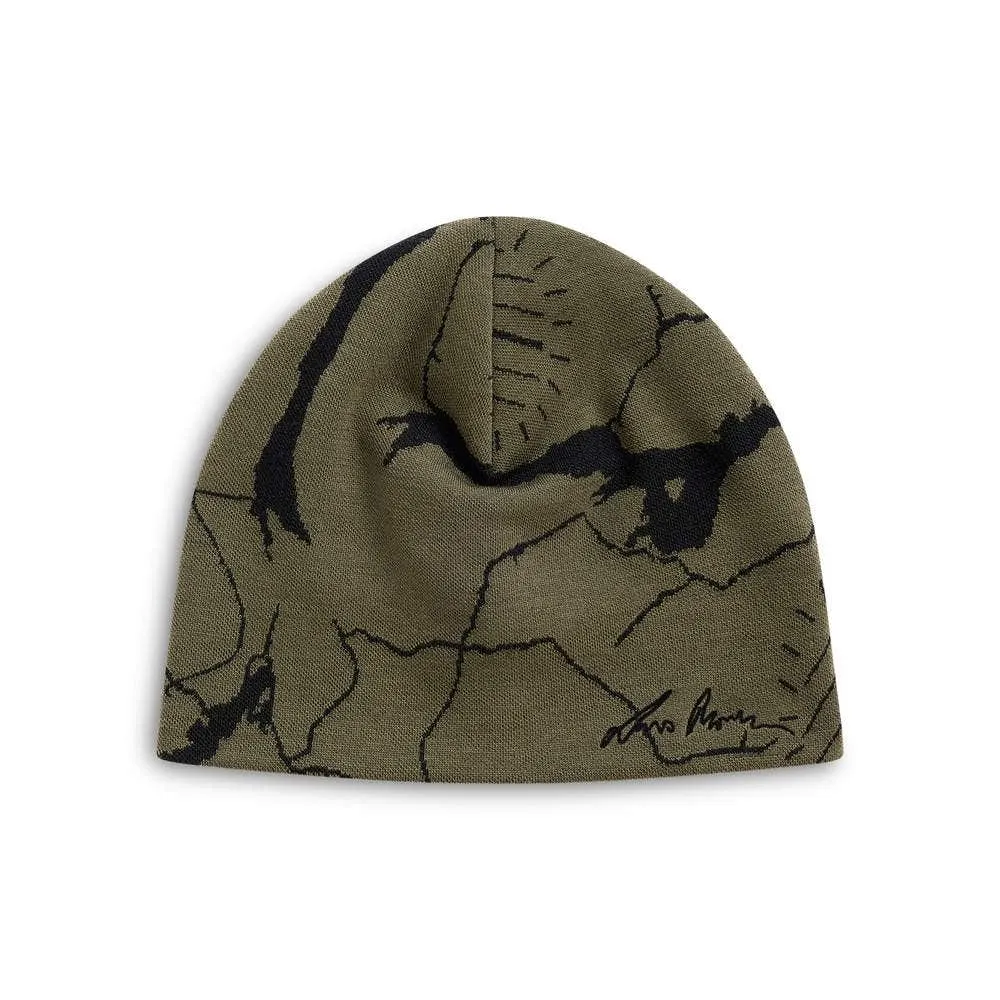 Lars Monsen beanie, lue i ull - tarmac