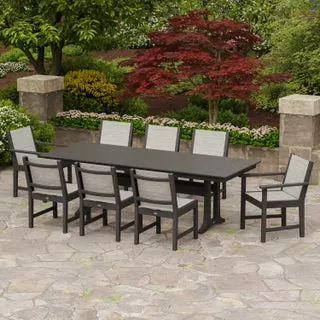 POLYWOOD Camden 9-piece Outdoor Patio Dining Set