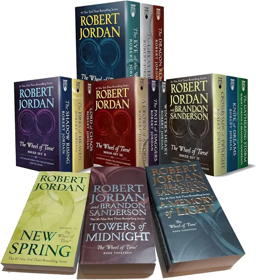 The Wheel of Time Premium Boxed Set I–V: Complete 15-Book Collection, Epic Fantasy Series Including New Spring Prequel, Deluxe Edition for Adult Fantasy Readers