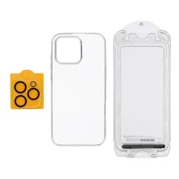 Ultimate 3-in-1 Protection Kit for iPhone 16 Pro (Screen/Lens Protectors and Clear Case)