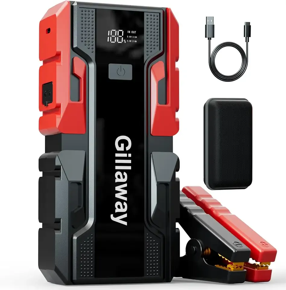 001B 3000A Car Jump Starter Battery Pack (Up to 9.0L Gas and 7.0L Diesel Engine), 12V Car Charger Jump Starter Portable Battery Jump Starter with Power Bank
