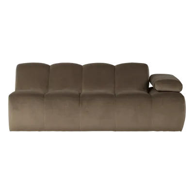 Mojo 2-zits element arm rechts velvet taupe [fsc]