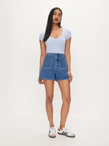 Super Soft V-Neck Short Sleeve Top