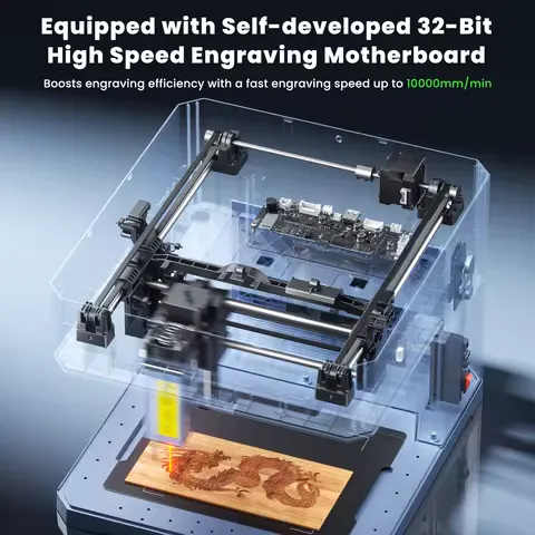 SCULPFUN 12W Diode Laser 1.2W Infrared Laser ICube Ultra Dual Desktop Laser Engraver Fully Enclosed Laser Engraving Machine