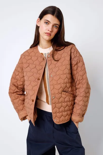 Jas padded met hartjes - MAE
