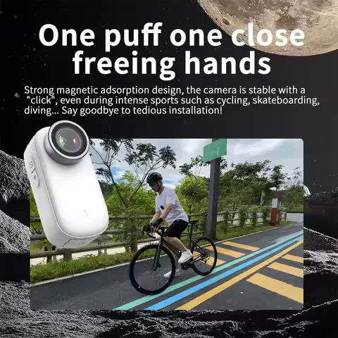 4K pixel cat and dog pet camera, mini thumb camera, outdoor bicycle camera, motorcycle wide-angle camera, portable helmet camera