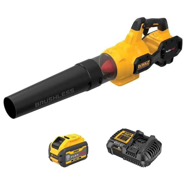 DEWALT FLEXVOLT 60V MAX 125 MPH 600 CFM Brushless Cordless Battery Powered Blower Kit with (1)​ FLEXVOLT 3 Ah Battery & Charger