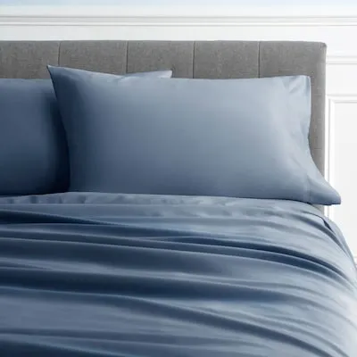 King 600 -Thread Count Cotton 4 -Piece Bed Sheet Set