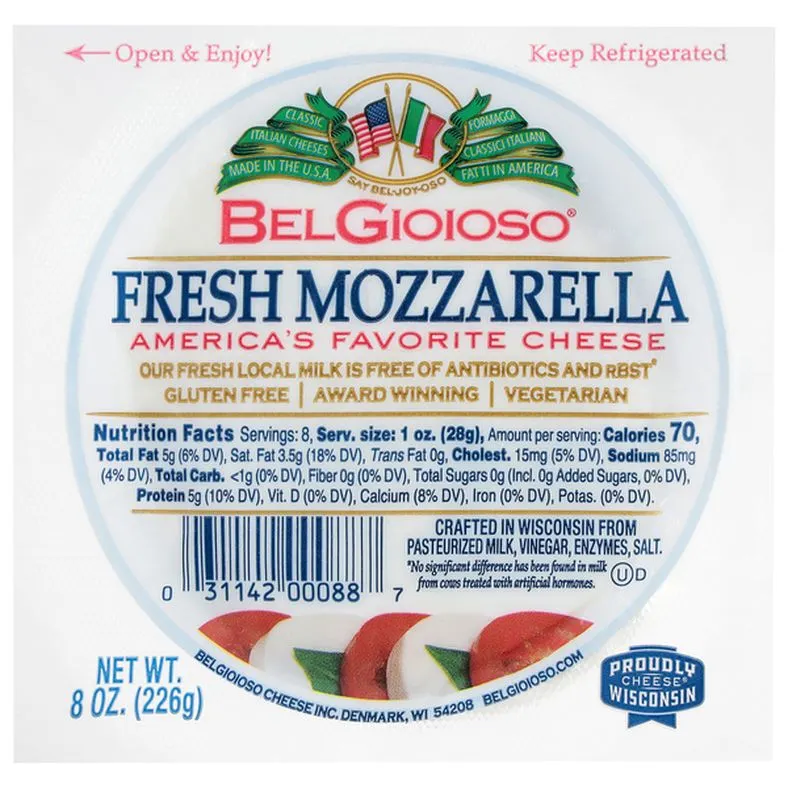 BelGioioso Fresh Mozzarella Cheese, Ball