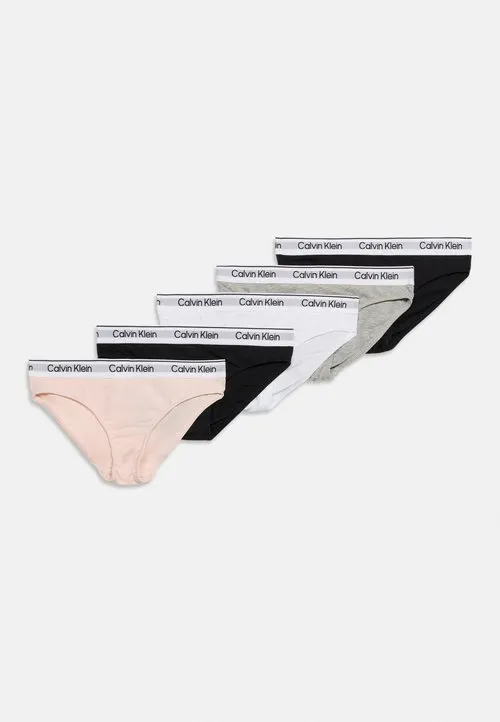 5 PACK - Briefs - black/white/grey/peony
