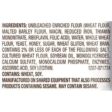 Nature's Own Honey Wheat Enriched Sliced Bread, 20 oz