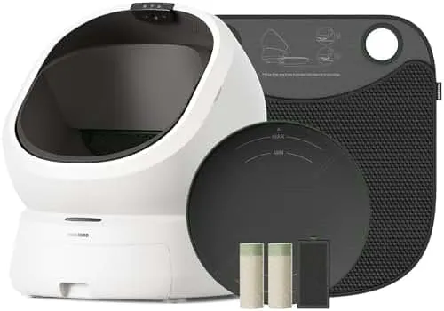 PETLIBRO Automatic Litter Box Bundle with Accessories Kit, Open Top Self Cleaning Litter Box with AI-Camera Waste Analysis, Multi-Cat Recognition, Usage…