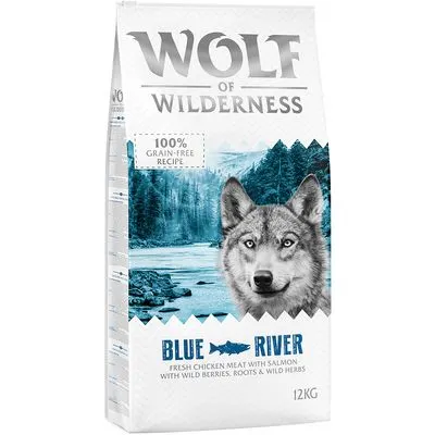 Wolf of Wilderness Adult "Blue River" saumon, sans céréales