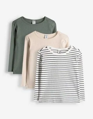 Maglia a manica lunga - A coste