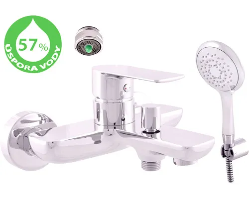 Úsporná vanová baterie RAV Slezák VLTAVA chrom VTE454.5/1