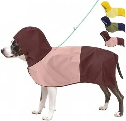 AOKOWN Waterproof Dog Raincoat with H…