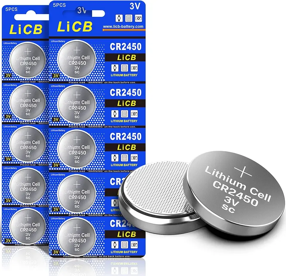 LiCB 10 Pack CR2450 Battery 3V Lithium CR 2450