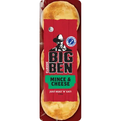 Big Ben Classic Mince & Cheese Pies