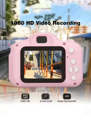 1080P Digital Camera with 2inch Screens and Rechargeable Battery, Supports 32Gb Tf Card; a Must-Have for Holidays, Summer Vacations, and Travel, and Is Also a Great Gift for Friends, Graduation Season, or Back-To-School Season.
