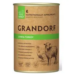 Natvoer voor honden Adult 400g Kalkoen,Lam