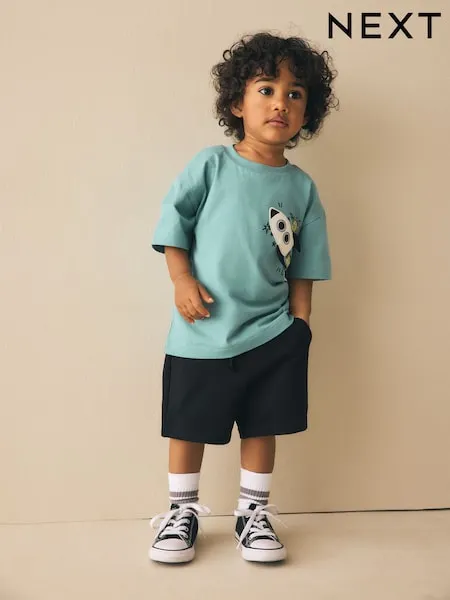 Black Jersey Shorts (3mths-7yrs)