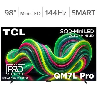TCL 98" Class - QM7L Pro Series - 4K UHD SQD-Mini LED Smart TV - Allstate 3-Year Protection Plan Bundle Included for 5 Years of Total Coverage*