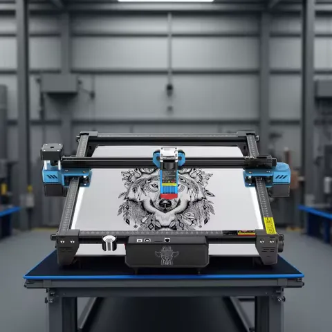 Twotrees CNC Wood Laser Engraving Machine TTS 40W/80W Quartzite Metal Laser Engraver Wifi Control MDF Acrylic Cutting Machine